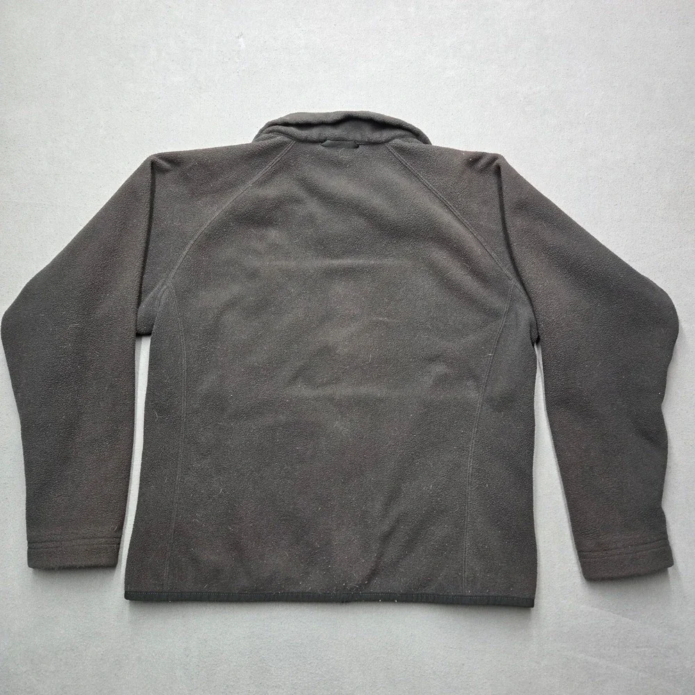 The North Face Mens Small Full Zip Fleece Jacket Black Mock Neck 0159